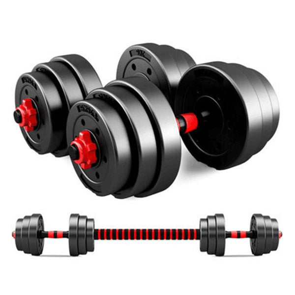 Fitness Master 30kg Adjustable Dumbbell Set Barbell Home GYM Exercise Weights Fitness Wws