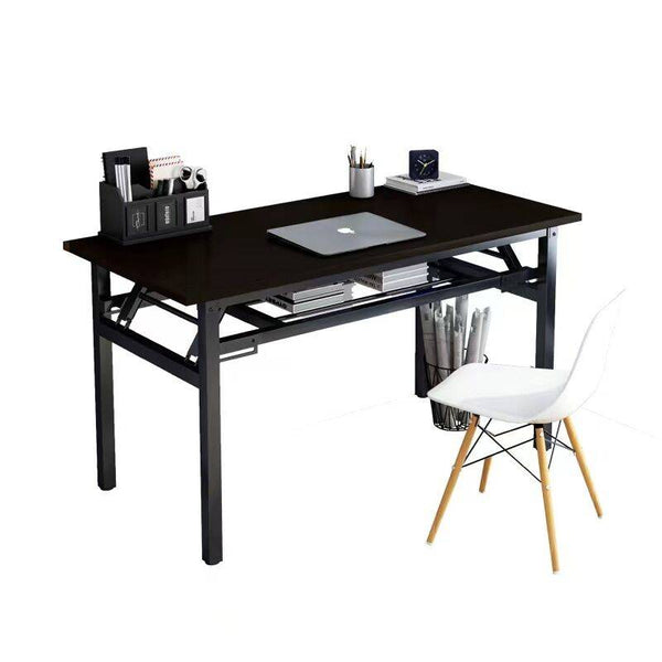 Foret Foldable Computer Desk Study Home Office Table Student Workstation Storage Wws