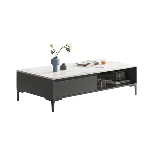 Foret Coffee Table Living Room Modern Design Storage Drawer Open Shelf Furniture Wws