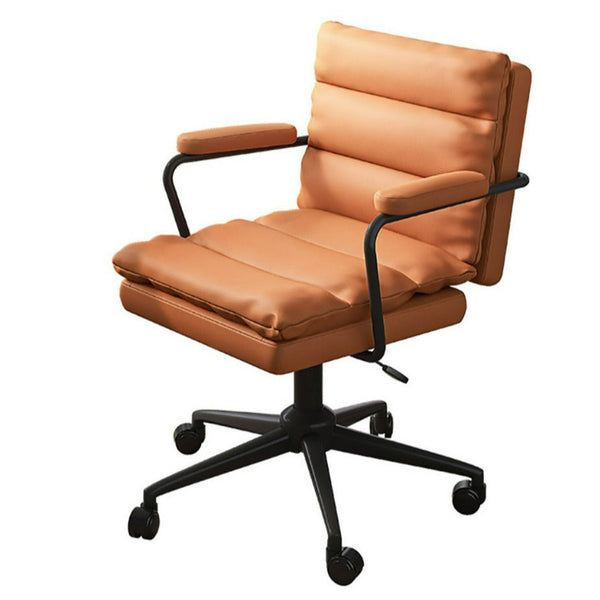 Foret Home Office Chair Computer Ergonomic Swivel Mid-Back w Wheels & Armrests Wws