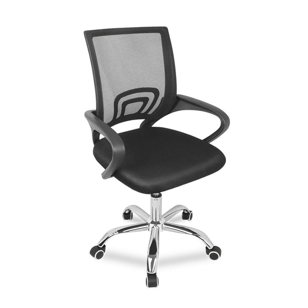 Foret Black Executive Mesh Breathable Home Office Game Chair Computer Lumbar Support Swivel Lift Wws