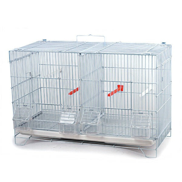 White Color Stackable Breeding Bird Cage for Canary Finch Small Birds