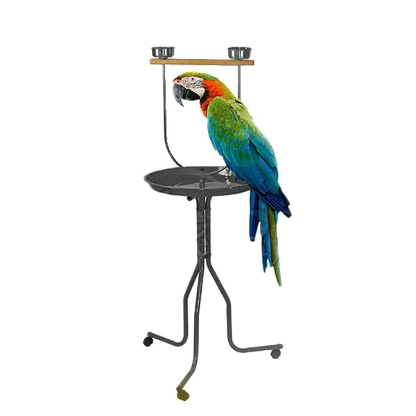 Large Steel Bird Parrot Playpen Gym Toy Stand on Wheels 150x55cm