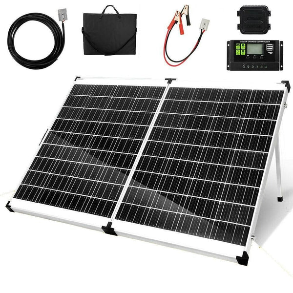Solar Panel Foldable Kit Mono Portable Battery Charge Generator Camping