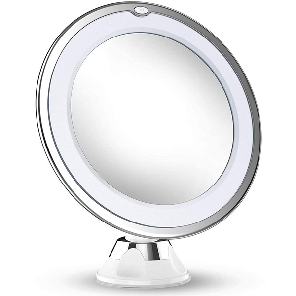 10x Magnifying LED Makeup Mirror 360° Rotation Wall Cosmetic Bathroom Mirrors