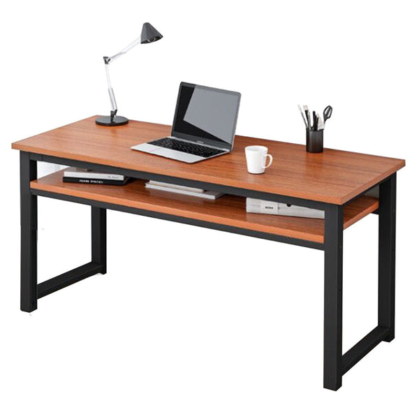 Foret Computer Desk Study Home Office Table Student Workstation Shelf Storage