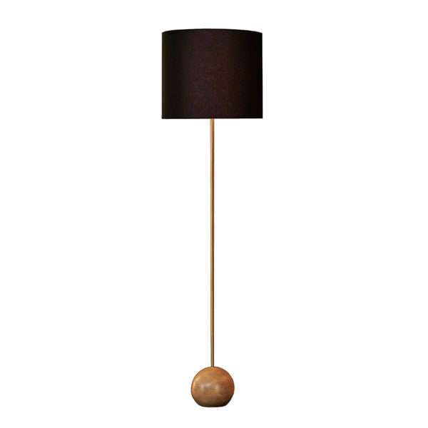 Floor Lamp Stand Reading Gold Metal Wood Black Modern Lighting Decoration Home Decor