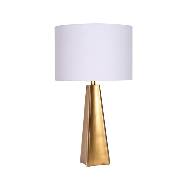 Table Lamp Desk Lamps Bedside Side Light Reading Polyresin Brushed Gold Lighting