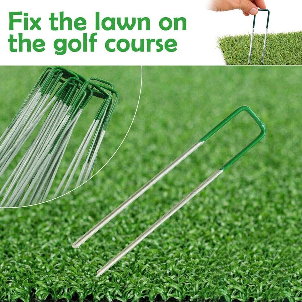 Elora Artificial Grass Pins Fastening U Tent Pegs Synthetic Fake Lawn
