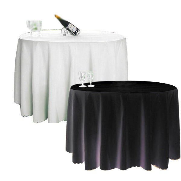 White Round Tablecloths Table Cloth Cover Wedding Event Party Function Decor
