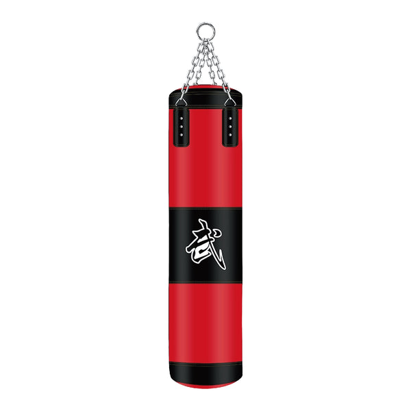 FITNESS MASTER Punching Bag Set Hanging Adults 100cm w Boxing Gloves Unfilled