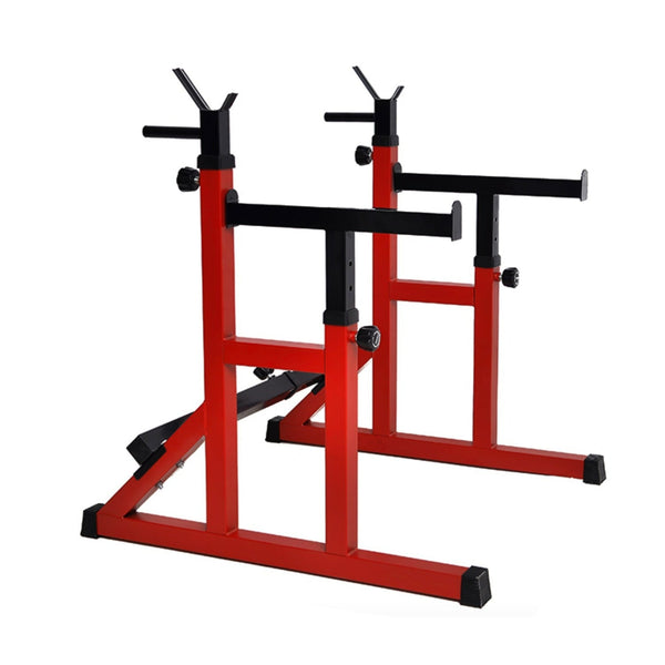 Fitness Master Adjustable Squat Rack Barbell Rack Bench Press Weight Lifting Home Gym Thickened Wws