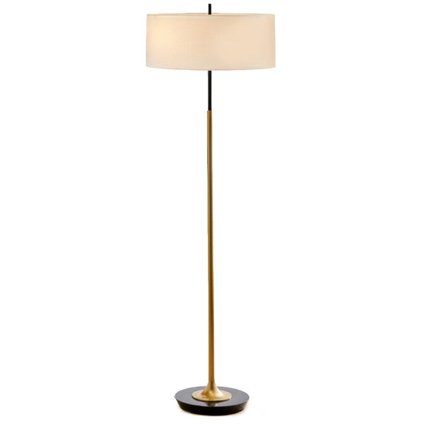 Foret Floor Lamp Stand Reading Gold Metal Fabric Modern Lighting Decoration Home Decor Wws