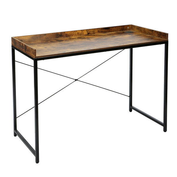 Foret Computer Office Desk PC Laptop Table Study Workstation Home Antique Brown