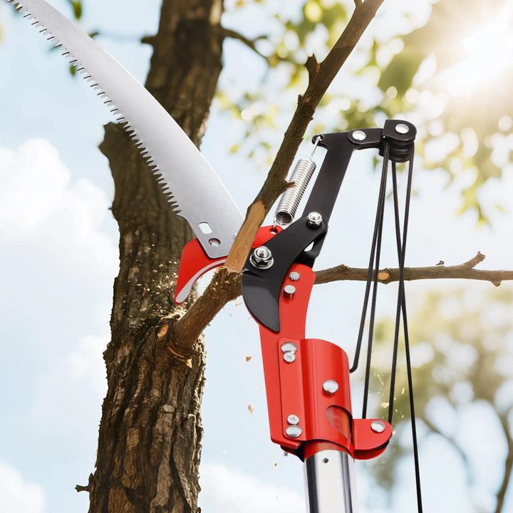 SALESBAY 8m Telescopic Tree Pruner Pole Saw Set Tree Trimming Tool Hig ...