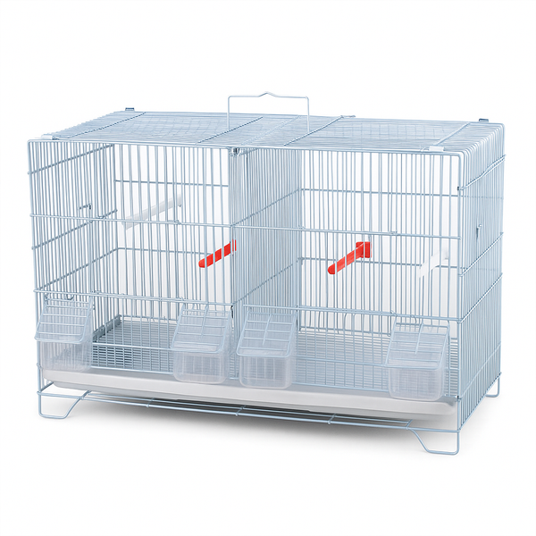 White Color Stackable Breeding Bird Cage for Canary Finch Small Birds