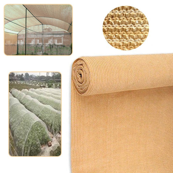 Elora Shadecloth 1.83x10m Beige 70% UV Screen Sail Shade Cloth Mesh Roll Net Garden Outdoor Wws