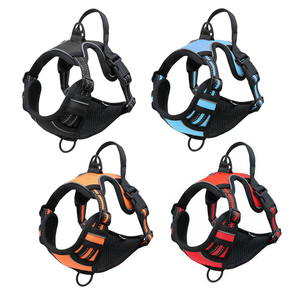 PetBro No-Pull Adjustable Dog Harness Vest Outdoor Handle Front Mesh Puppy Pet