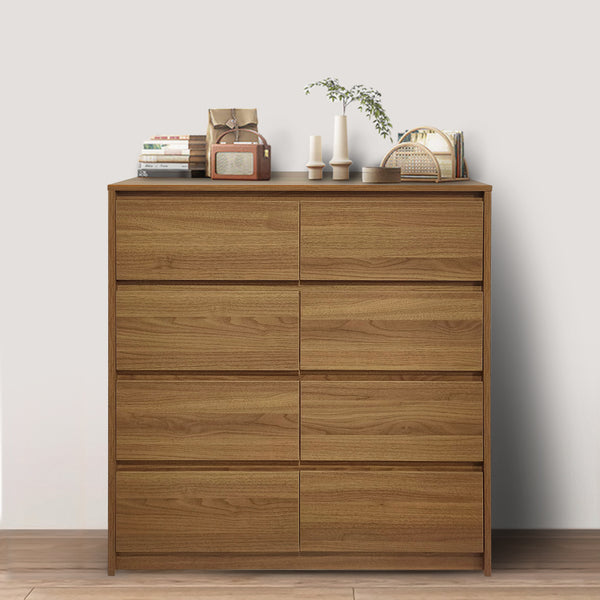 Foret Storage Wooden Dresser 8 Chest of Drawers Tallboy Lowboy Cabinet Bedroom