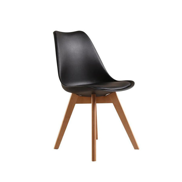 Foret Padded Retro Replica 8 Dining Chairs Cafe Kitchen Beech Chair Cafe Kitchen