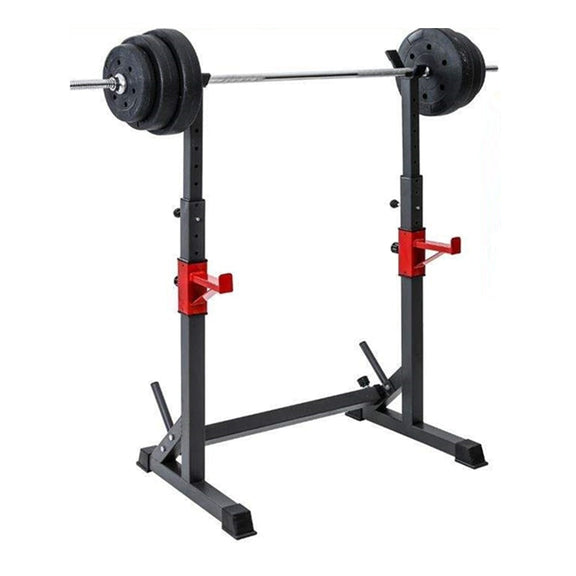 Fitness Master Adjustable Fitness Squat Rack Barbell Bench Muscle Exer ...