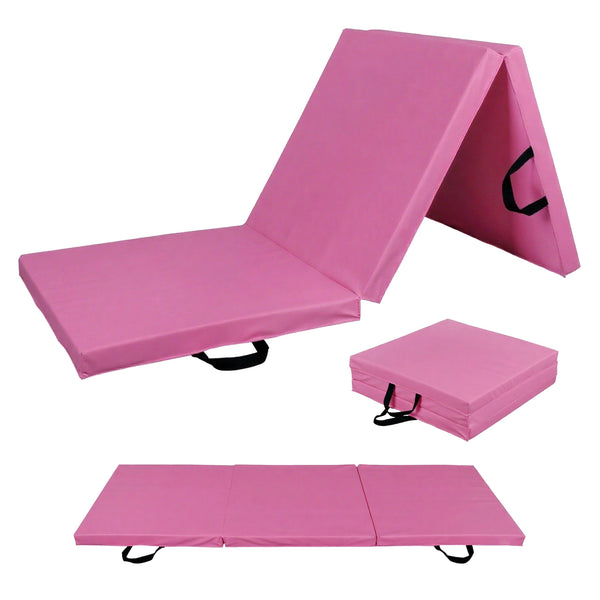 FITNESS MASTER Folding Exercise Floor Mat Dance Yoga Gymnastics Training Home PU