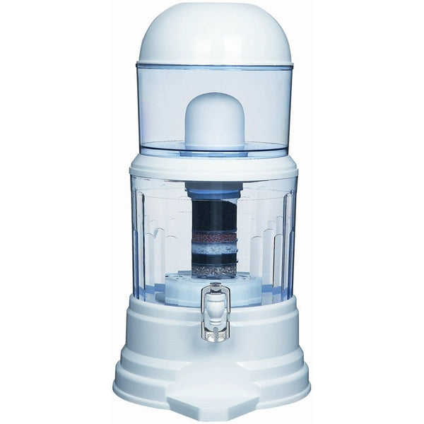 Water Tank Filter Bench Top Bottle Dispenser Ceramic Carbon Mineral Purifier 16L