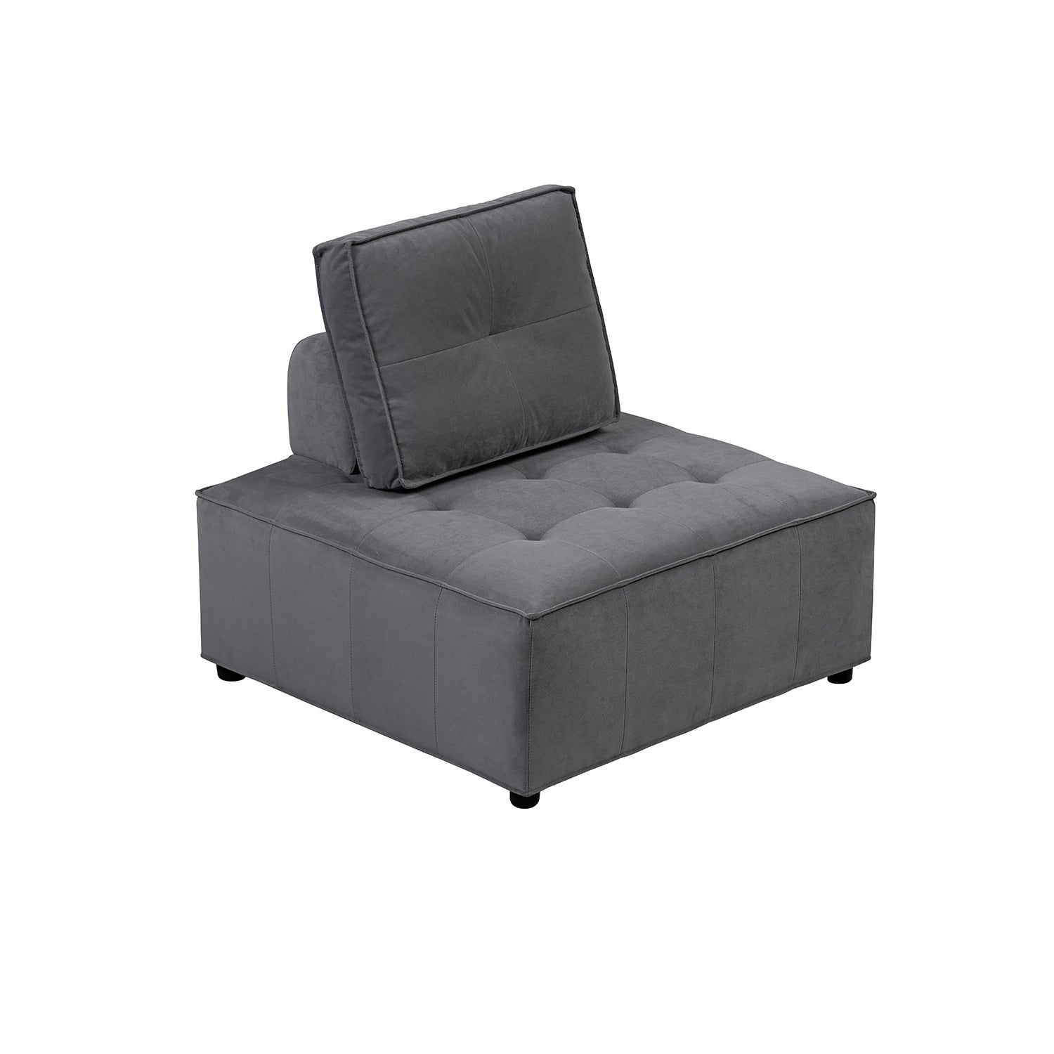 Extend Couch Foret 86cm Armless Seat Modular Extension Lounge Couch Velvet Sofa Dar ...