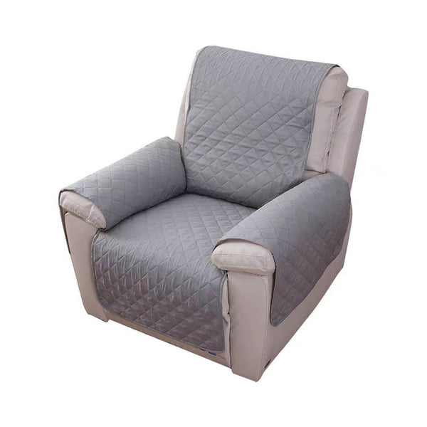 Salesbay 1 Seater Pet Sofa Cover Couch Lounge Slipcovers Quilted Protector Grey