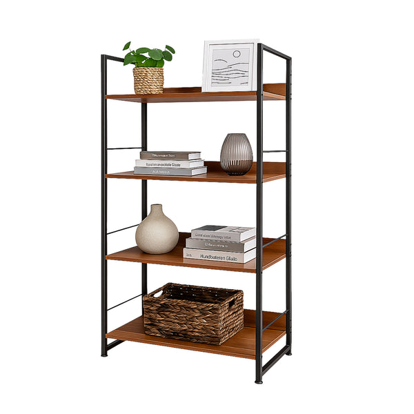 Foret Bookshelf Display Shelf Metal Storage Industrial 4 Tier Rack Kitchen Shelf