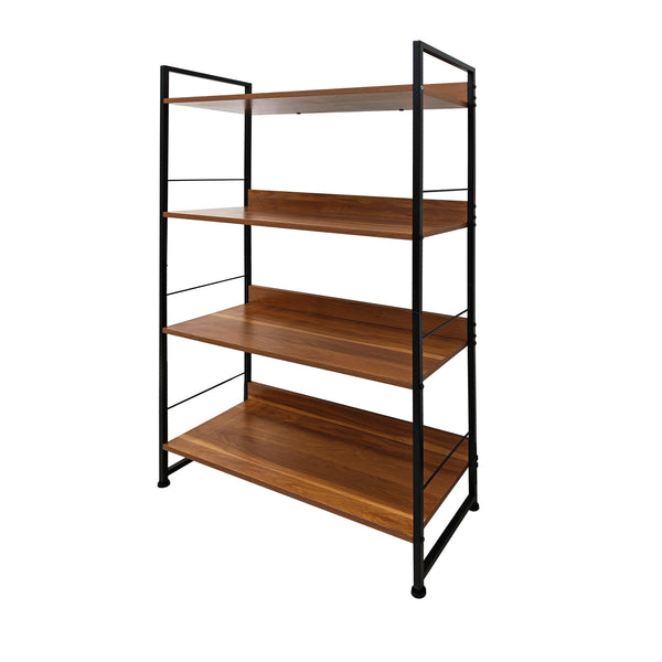 Foret Bookshelf Display Shelf Metal Storage Industrial 4 Tier Rack Kitchen Shelf
