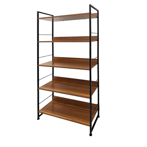 Foret Bookshelf Display Shelf Metal Storage Industrial 5 Tier Rack Kitchen Shelf