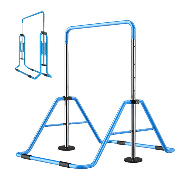 FITNESS MASTER Kids Gymnastics Bars Training Horizontal Bar Monkey Kip Bar Blue