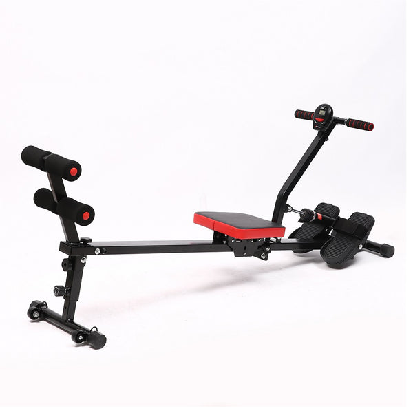 FITNESS MASTER Resistance Water Rowing Machine Rower Cardio Hydraulic 12 Level