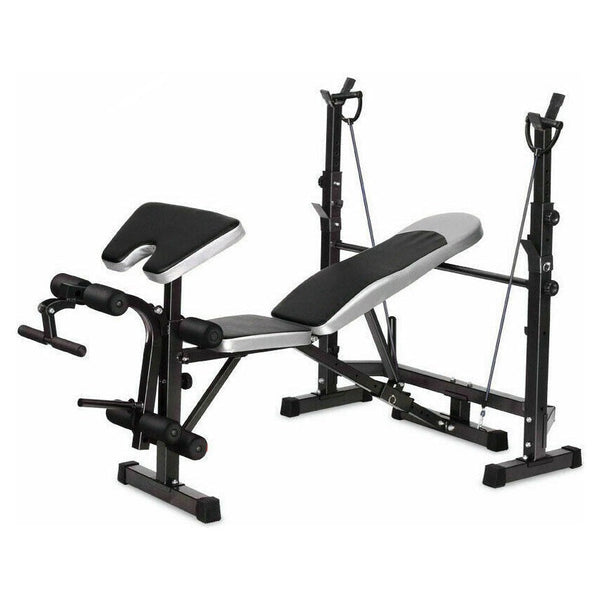 Fitness Master Multi Weight Bench Station Press Weights Equipment Curl Incline Wws