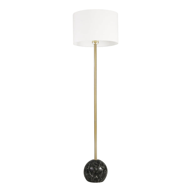 Foret Floor Lamp Stand Reading Gold Metal Black Marble Decal Modern Lighting Home Decor Wws