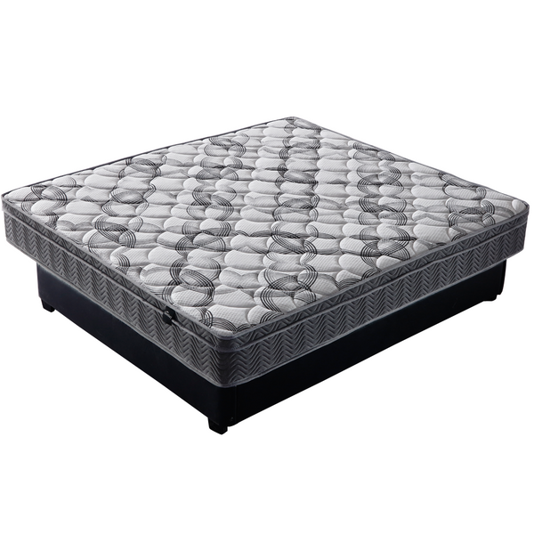Foret King Bed Mattress 5 Zone Euro Top Bedding Foam Medium 25cm Firm