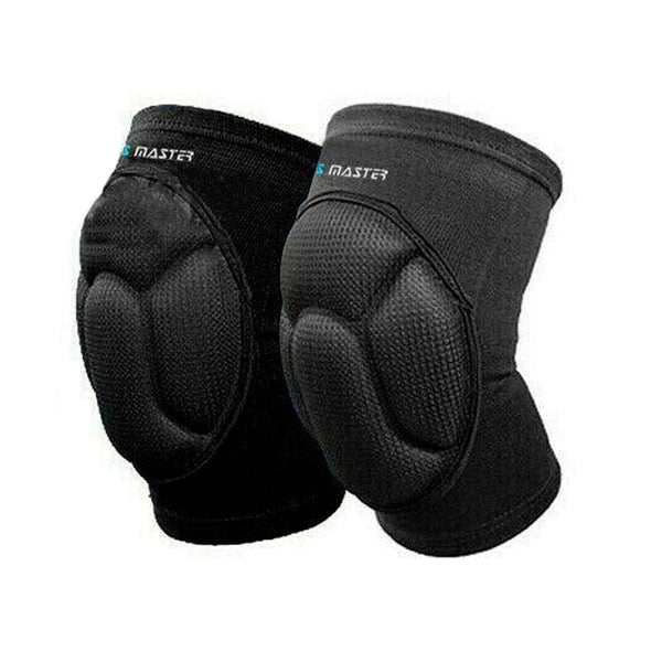 Black 2x Knee Brace Crashproof Antislip Brace Leg Sleeve Protector Guard Support Gear