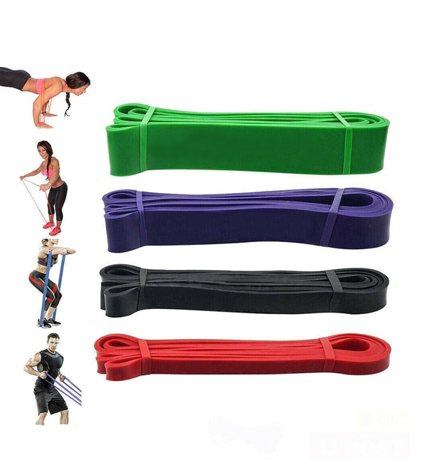 Set of Heavy Duty Resistance Band Loop GYM Workout Fitness Power Home Exercise