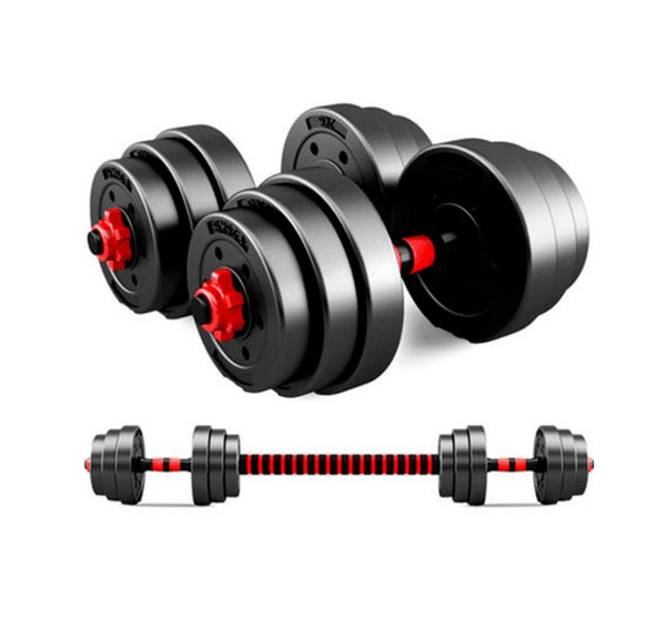20kg Adjustable Dumbbell Set Barbell Home GYM Exercise Weights Fitness Workout