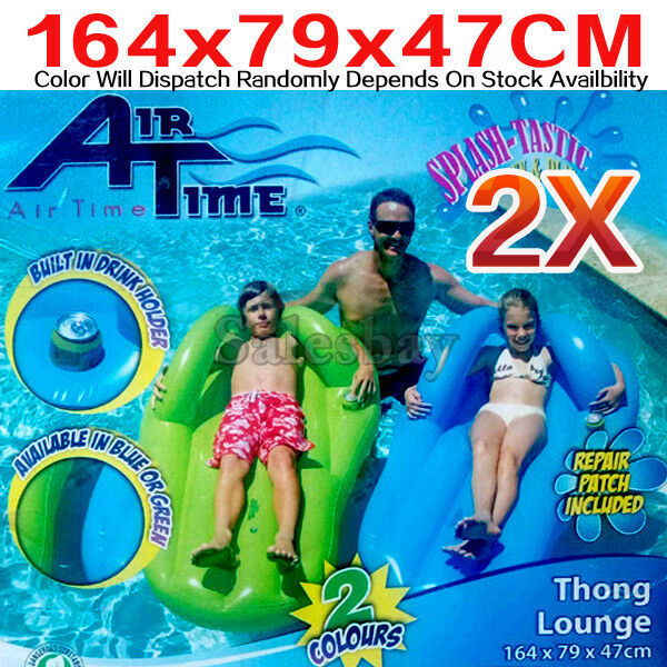 2X Airime Inflatable Ibflat Thong Pool Toy 164x79x47cm