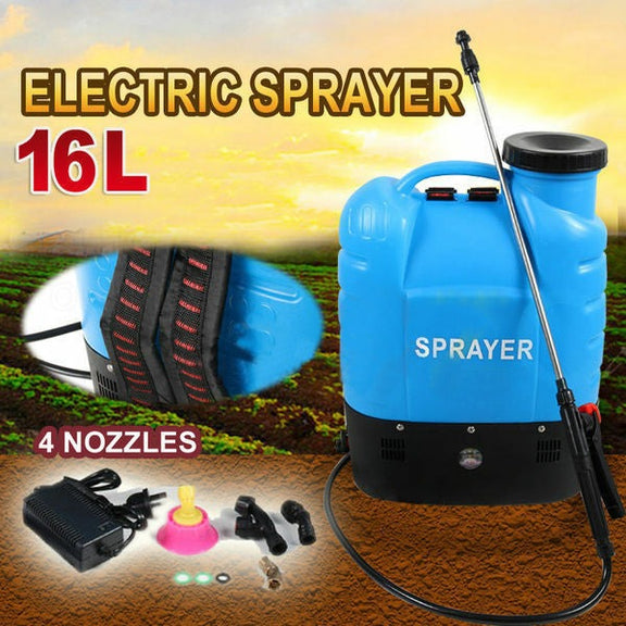 Elora Electric Weed Sprayer 12V 16L Rechargeable Backpack Farm Garden ...