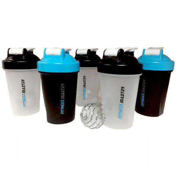 5X GYM Protein Supplement Drink Blender Mixer Shaker Shake Ball Bottle 500ml