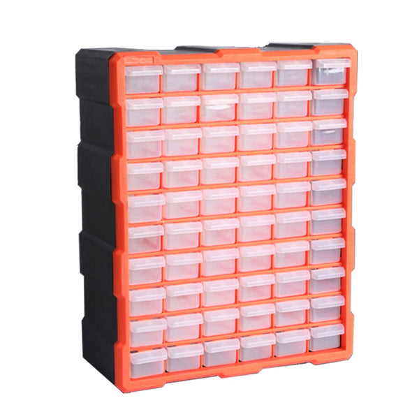 Parts Storage Organiser 60 Drawers Tool Organizer Box Dividers Garage Workshop Workstation