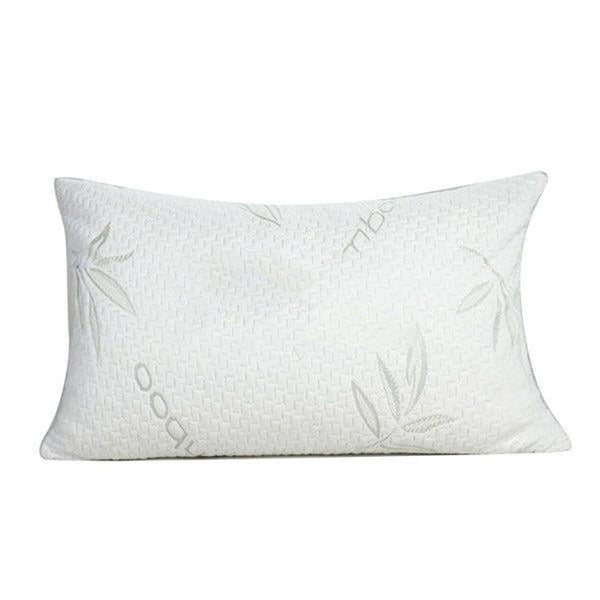 1-4x Bamboo Pillow Memory Foam Pillows Pack Contour Soft Large Queen Size 74x48cm