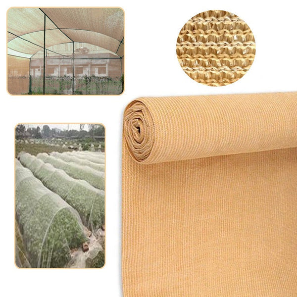 Elora Shadecloth 1.83x50m Beige 70% UV Screen Sail Shade Cloth Mesh Roll Net Garden Outdoor