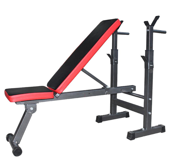 Adjustable Benches Rack Barbell Rack Weight lifting Bed Foldable Press GYM