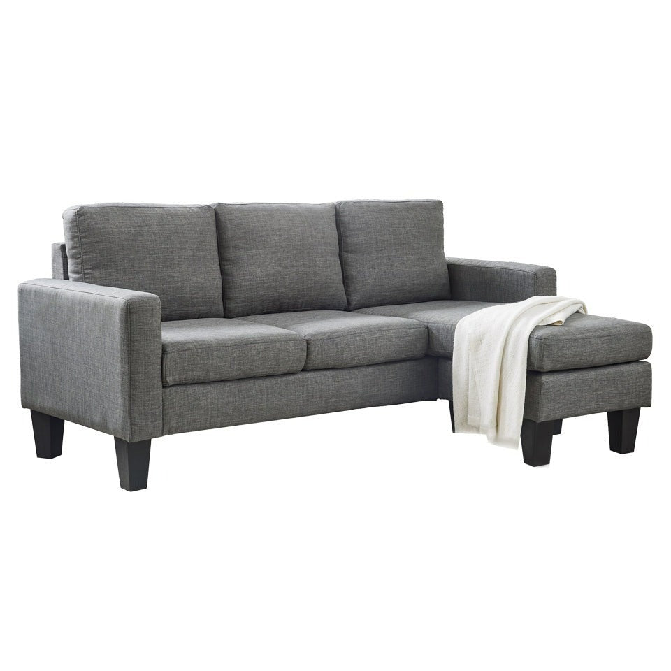 Foret 3 Seater Sofa Modular Corner Lounge Three Seat Couch Ottoman Fab ...