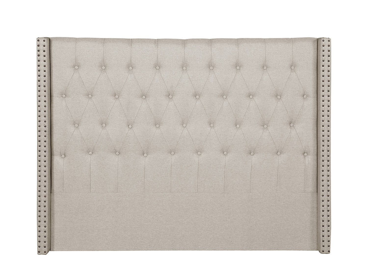 Foret Bed Head Double Size Headboard Bedhead Frame Base Stud Tufted Fa