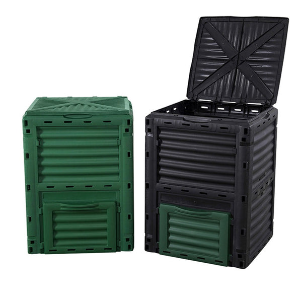 Elora Compost Bin 300L Composter Food Waste Recycling Kitchen Garden Scrap Aerated